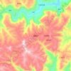 Mapa topográfico Ewu, altitud, relieve