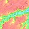 Mapa topográfico Venant, altitud, relieve