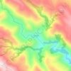 Mapa topográfico Pradoalbar, altitud, relieve