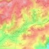 Mapa topográfico Cabanões de Baixo, altitud, relieve