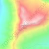 Mapa topográfico Mont Marion-Dufresne, altitud, relieve