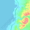 Mapa topográfico Tacup, altitud, relieve