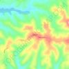 Mapa topográfico Oakland, altitud, relieve