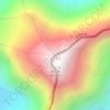 Mapa topográfico Cho Oyu, altitud, relieve