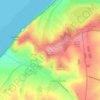 Mapa topográfico Le mont d'Hubert, altitud, relieve