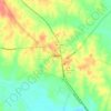 Mapa topográfico Bellville, altitud, relieve