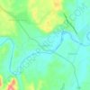 Mapa topográfico Pinaripad Sur, altitud, relieve
