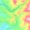 Mapa topográfico Paso de La Ceiba, altitud, relieve