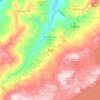 Mapa topográfico Tota, altitud, relieve