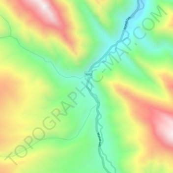 Mapa topográfico Lato, altitud, relieve