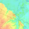 Mapa topográfico Zárate, altitud, relieve