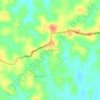 Mapa topográfico Pasir Putih, altitud, relieve