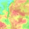 Mapa topográfico Les Hayages, altitud, relieve