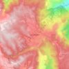 Mapa topográfico Zacualtipán, altitud, relieve