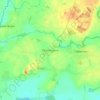 Mapa topográfico Cherrington, altitud, relieve