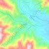 Mapa topográfico Concha Marca, altitud, relieve