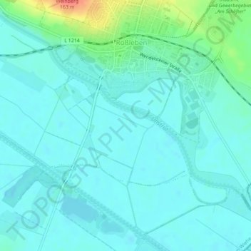 Mapa topográfico Wörl, altitud, relieve