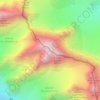 Mapa topográfico Aiguille d'Argentière, altitud, relieve