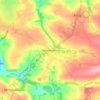 Mapa topográfico Goonhavern, altitud, relieve