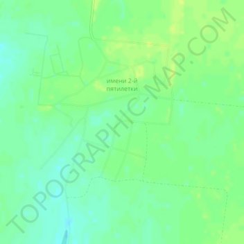 Mapa topográfico имени 2-й пятилетки, altitud, relieve