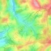 Mapa topográfico Wiesbach, altitud, relieve