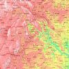Mapa topográfico 六盘水市, altitud, relieve