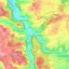 Mapa topográfico Grafenau, altitud, relieve