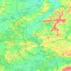 Mapa topográfico Tournai-Mouscron, altitud, relieve