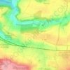 Mapa topográfico Thiverval-Grignon, altitud, relieve