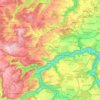 Mapa topográfico 72160, altitud, relieve