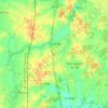 Mapa topográfico Chaunay, altitud, relieve