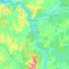 Mapa topográfico Laja, altitud, relieve