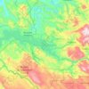 Mapa topográfico Presa Nezahualcoyotl, altitud, relieve