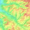 Mapa topográfico 76703, altitud, relieve