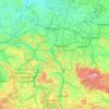 Mapa topográfico Leine, altitud, relieve