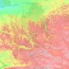 Mapa topográfico Республика Алтай, altitud, relieve