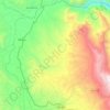 Mapa topográfico Condebamba, altitud, relieve
