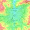 Mapa topográfico Tegucigalpa, altitud, relieve