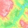 Mapa topográfico Chera, altitud, relieve