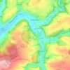 Mapa topográfico Bieberehren, altitud, relieve