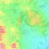 Mapa topográfico Llombay, altitud, relieve