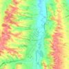 Mapa topográfico Mirande, altitud, relieve