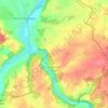 Mapa topográfico Angles-sur-l'Anglin, altitud, relieve