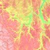 Mapa topográfico Рязанская область, altitud, relieve