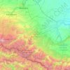 Mapa topográfico Кабардино-Балкария, altitud, relieve