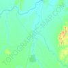 Mapa topográfico Britânia, altitud, relieve