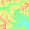 Mapa topográfico Dilermando de Aguiar, altitud, relieve