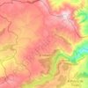 Mapa topográfico San Xoán de Río, altitud, relieve
