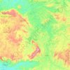 Mapa topográfico Caldas, altitud, relieve