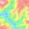 Mapa topográfico Lamay, altitud, relieve